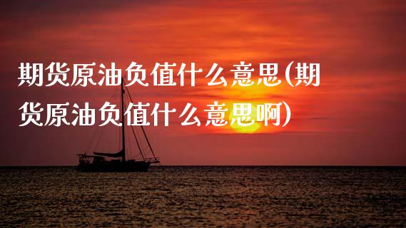 期货原油负值什么意思(期货原油负值什么意思啊)_https://www.zghnxxa.com_国际期货_第1张