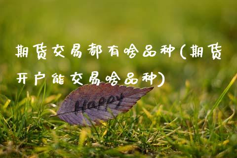期货交易都有啥品种(期货开户能交易啥品种)_https://www.zghnxxa.com_内盘期货_第1张