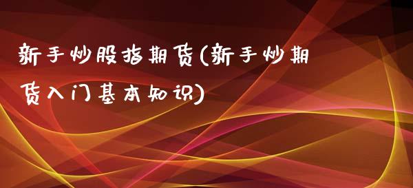 新手炒股指期货(新手炒期货入门基本知识)_https://www.zghnxxa.com_黄金期货_第1张