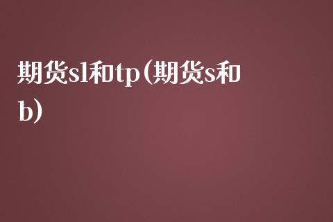 期货sl和tp(期货s和b)_https://www.zghnxxa.com_国际期货_第1张