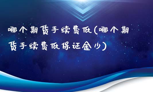 哪个期货手续费低(哪个期货手续费低保证金少)_https://www.zghnxxa.com_内盘期货_第1张