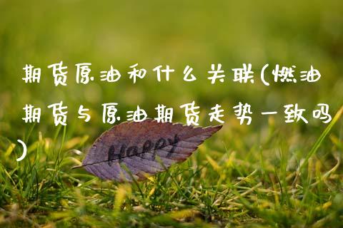 期货原油和什么关联(燃油期货与原油期货走势一致吗)_https://www.zghnxxa.com_黄金期货_第1张