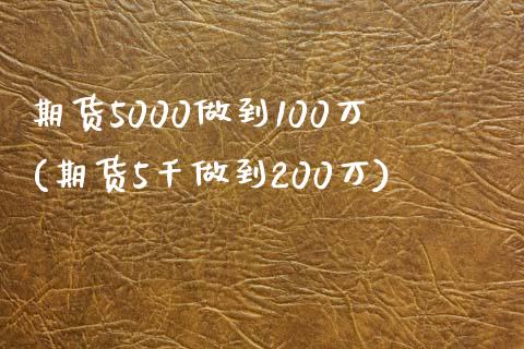 期货5000做到100万(期货5千做到200万)_https://www.zghnxxa.com_国际期货_第1张