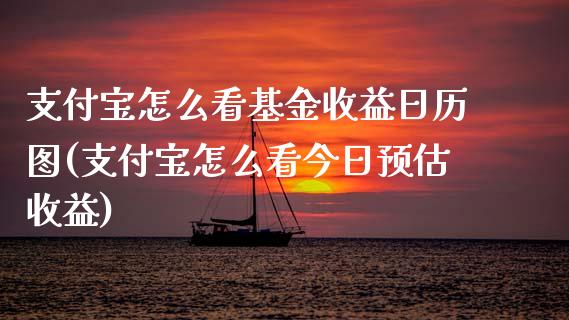 支付宝怎么看基金收益日历图(支付宝怎么看今日预估收益)_https://www.zghnxxa.com_黄金期货_第1张