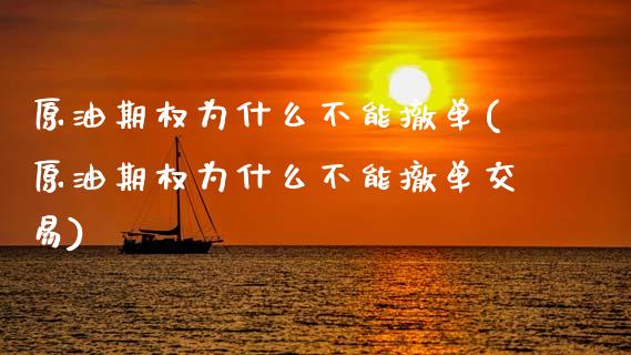 原油期权为什么不能撤单(原油期权为什么不能撤单交易)_https://www.zghnxxa.com_黄金期货_第1张