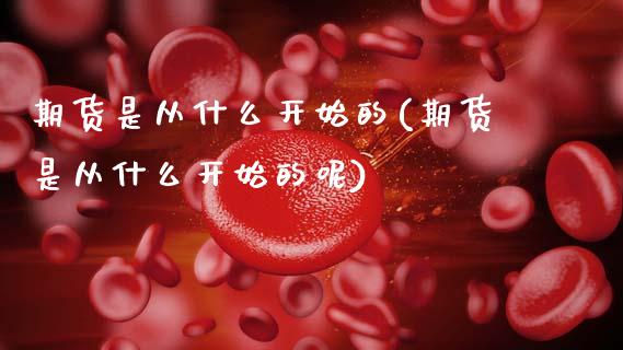 期货是从什么开始的(期货是从什么开始的呢)_https://www.zghnxxa.com_内盘期货_第1张