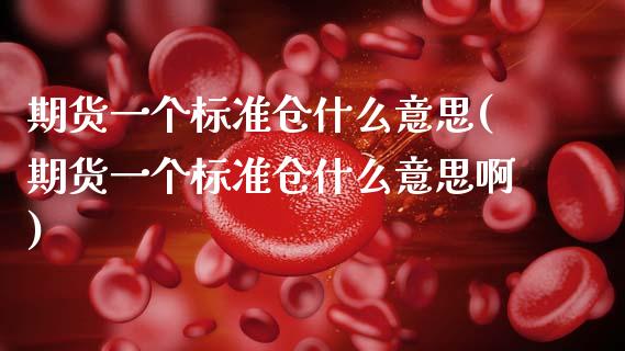 期货一个标准仓什么意思(期货一个标准仓什么意思啊)_黄金期货_第1张_期货直播室 期货一个标准仓什么意思(期货一个标准仓什么意思啊)_https://www.zghnxxa.com_黄金期货_第1张