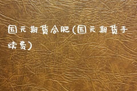 国元期货合肥(国元期货手续费)_https://www.zghnxxa.com_内盘期货_第1张