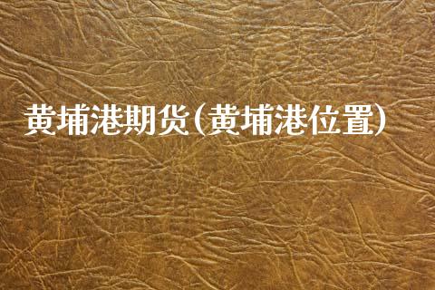 黄埔港期货(黄埔港位置)_https://www.zghnxxa.com_内盘期货_第1张