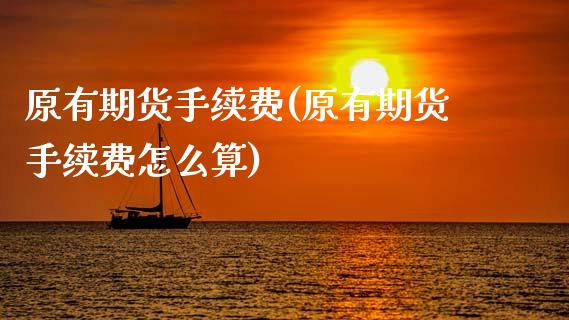 原有期货手续费(原有期货手续费怎么算)_https://www.zghnxxa.com_黄金期货_第1张