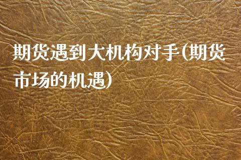 期货遇到大机构对手(期货市场的机遇)_国际期货_第1张_期货直播室 期货遇到大机构对手(期货市场的机遇)_https://www.zghnxxa.com_国际期货_第1张