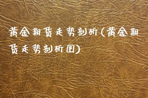 黄金期货走势剖析(黄金期货走势剖析图)_https://www.zghnxxa.com_期货直播室_第1张
