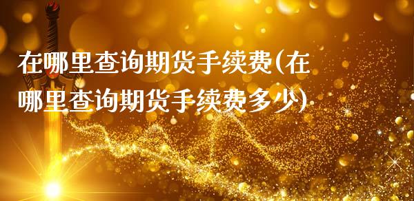 在哪里查询期货手续费(在哪里查询期货手续费多少)_内盘期货_第1张_期货直播室 在哪里查询期货手续费(在哪里查询期货手续费多少)_https://www.zghnxxa.com_内盘期货_第1张