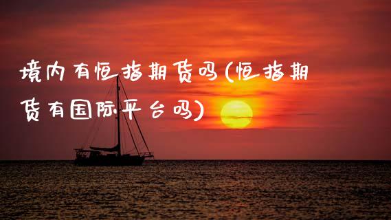 境内有恒指期货吗(恒指期货有国际平台吗)_https://www.zghnxxa.com_国际期货_第1张