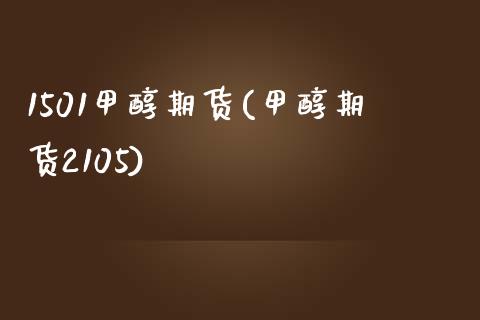 1501甲醇期货(甲醇期货2105)_https://www.zghnxxa.com_期货直播室_第1张