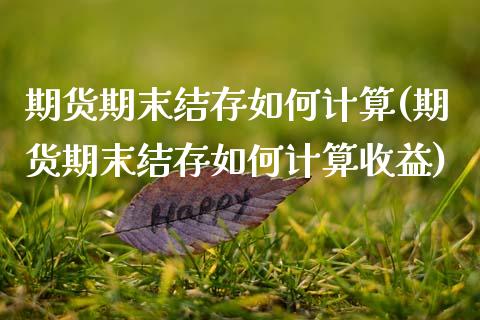 期货期末结存如何计算(期货期末结存如何计算收益)_https://www.zghnxxa.com_期货直播室_第1张
