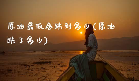 原油最低会跌到多少(原油跌了多少)_https://www.zghnxxa.com_期货直播室_第1张