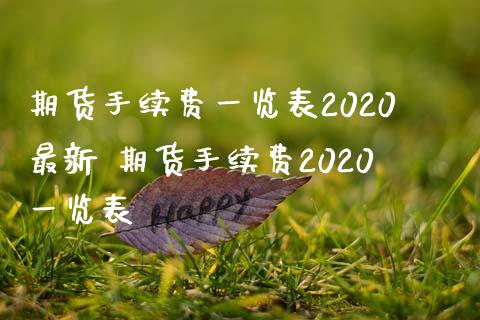 期货手续费一览表2020最新 期货手续费2020一览表_https://www.zghnxxa.com_国际期货_第1张