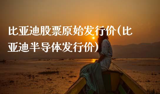 比亚迪股票原始发行价(比亚迪半导体发行价)_https://www.zghnxxa.com_黄金期货_第1张
