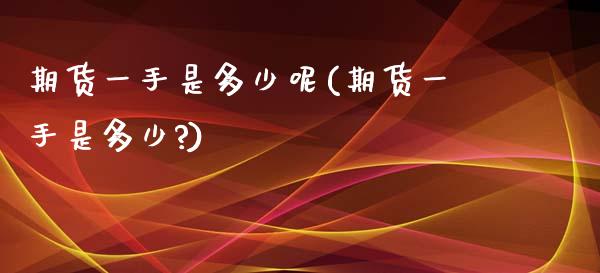 期货一手是多少呢(期货一手是多少?)_https://www.zghnxxa.com_内盘期货_第1张