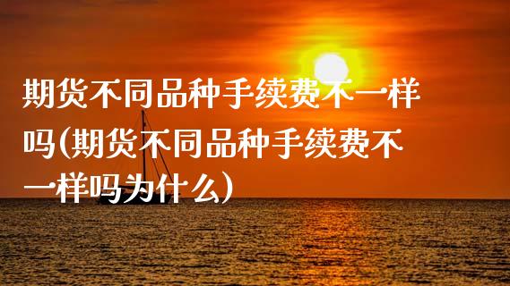 期货不同品种手续费不一样吗(期货不同品种手续费不一样吗为什么)_https://www.zghnxxa.com_国际期货_第1张