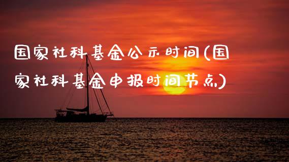 国家社科基金公示时间(国家社科基金申报时间节点)_https://www.zghnxxa.com_黄金期货_第1张