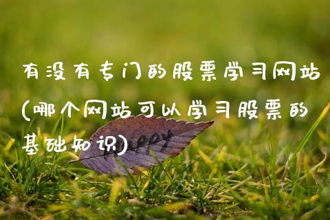 有没有专门的股票学习网站(哪个网站可以学习股票的基础知识)_黄金期货_第1张_期货直播室 有没有专门的股票学习网站(哪个网站可以学习股票的基础知识)_https://www.zghnxxa.com_黄金期货_第1张