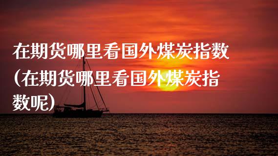 在期货哪里看国外煤炭指数(在期货哪里看国外煤炭指数呢)_国际期货_第1张_期货直播室 在期货哪里看国外煤炭指数(在期货哪里看国外煤炭指数呢)_https://www.zghnxxa.com_国际期货_第1张