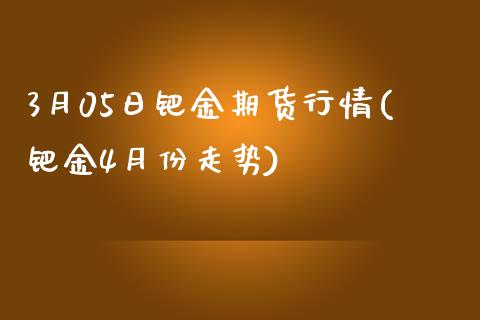 3月05日钯金期货行情(钯金4月份走势)_https://www.zghnxxa.com_国际期货_第1张