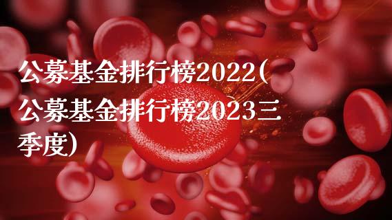 公募基金排行榜2022(公募基金排行榜2023三季度)_国际期货_第1张_期货直播室 公募基金排行榜2022(公募基金排行榜2023三季度)_https://www.zghnxxa.com_国际期货_第1张