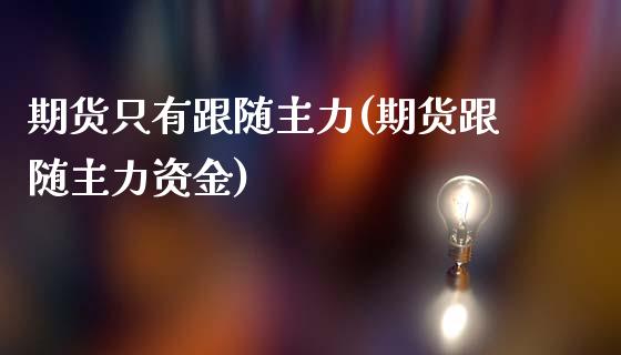 期货只有跟随主力(期货跟随主力资金)_https://www.zghnxxa.com_国际期货_第1张