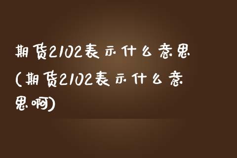 期货2102表示什么意思(期货2102表示什么意思啊)_https://www.zghnxxa.com_黄金期货_第1张