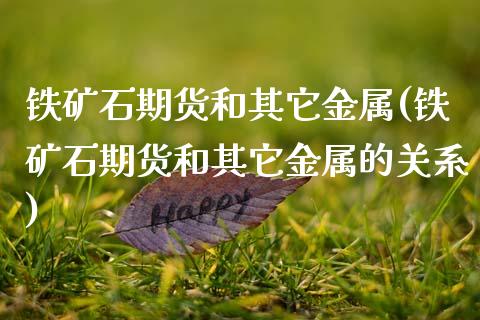 铁矿石期货和其它金属(铁矿石期货和其它金属的关系)_https://www.zghnxxa.com_国际期货_第1张