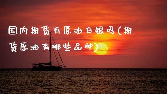 国内期货有原油白银吗(期货原油有哪些品种)_https://www.zghnxxa.com_期货直播室_第1张