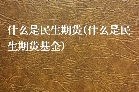 什么是民生期货(什么是民生期货基金)_https://www.zghnxxa.com_期货直播室_第1张