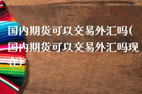 国内期货可以交易外汇吗(国内期货可以交易外汇吗现在)_https://www.zghnxxa.com_国际期货_第1张