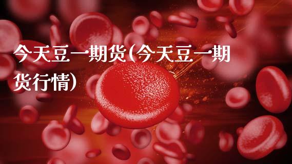 今天豆一期货(今天豆一期货行情)_https://www.zghnxxa.com_内盘期货_第1张