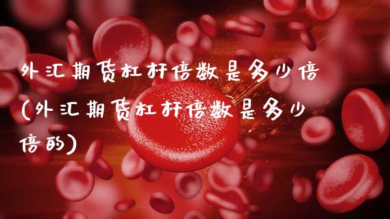 外汇期货杠杆倍数是多少倍(外汇期货杠杆倍数是多少倍的)_https://www.zghnxxa.com_国际期货_第1张