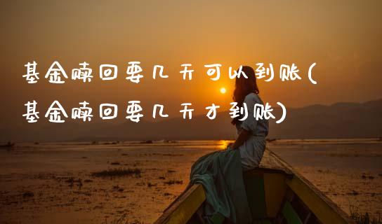 基金赎回要几天可以到账(基金赎回要几天才到账)_期货直播室_第1张_期货直播室 基金赎回要几天可以到账(基金赎回要几天才到账)_https://www.zghnxxa.com_期货直播室_第1张