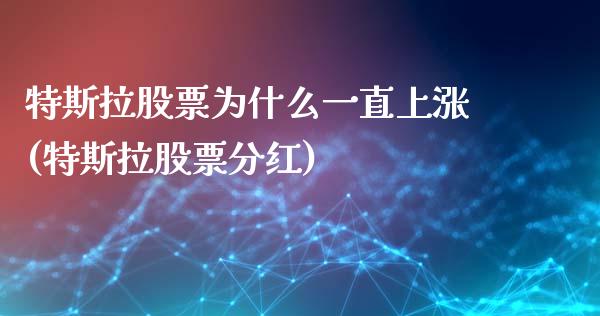 特斯拉股票为什么一直上涨(特斯拉股票分红)_内盘期货_第1张_期货直播室 特斯拉股票为什么一直上涨(特斯拉股票分红)_https://www.zghnxxa.com_内盘期货_第1张