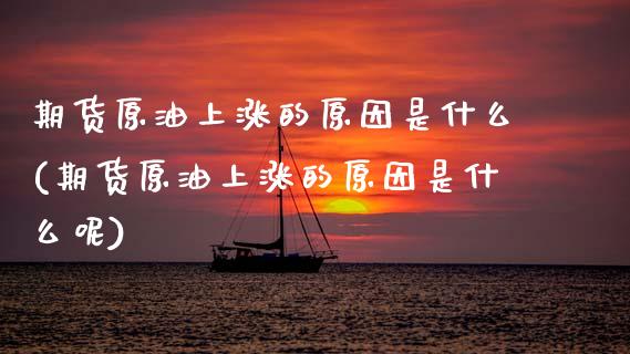 期货原油上涨的原因是什么(期货原油上涨的原因是什么呢)_https://www.zghnxxa.com_内盘期货_第1张