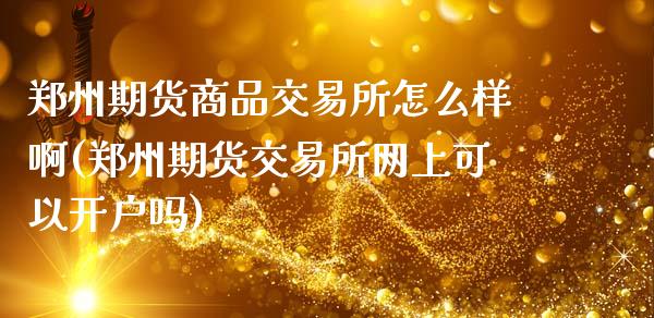 郑州期货商品交易所怎么样啊(郑州期货交易所网上可以开户吗)_https://www.zghnxxa.com_内盘期货_第1张