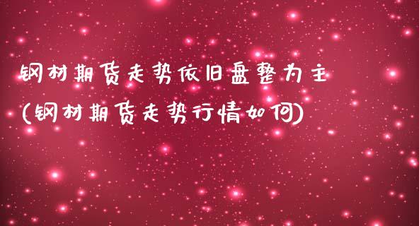 钢材期货走势依旧盘整为主(钢材期货走势行情如何)_国际期货_第1张_期货直播室 钢材期货走势依旧盘整为主(钢材期货走势行情如何)_https://www.zghnxxa.com_国际期货_第1张