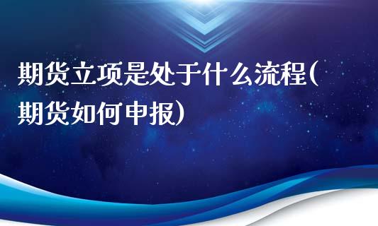 期货立项是处于什么流程(期货如何申报)_黄金期货_第1张_期货直播室 期货立项是处于什么流程(期货如何申报)_https://www.zghnxxa.com_黄金期货_第1张