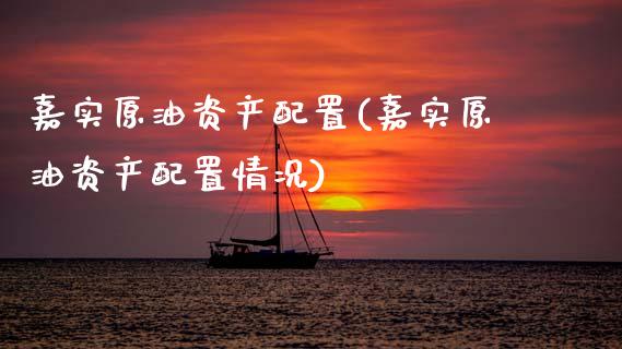 嘉实原油资产配置(嘉实原油资产配置情况)_https://www.zghnxxa.com_国际期货_第1张