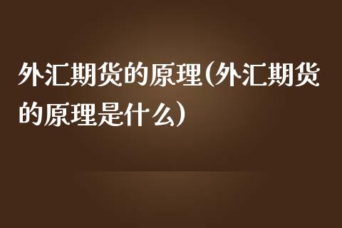 外汇期货的原理(外汇期货的原理是什么)_黄金期货_第1张_期货直播室 外汇期货的原理(外汇期货的原理是什么)_https://www.zghnxxa.com_黄金期货_第1张