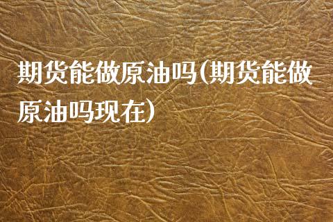 期货能做原油吗(期货能做原油吗现在)_https://www.zghnxxa.com_期货直播室_第1张