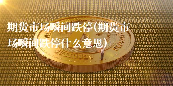 期货市场瞬间跌停(期货市场瞬间跌停什么意思)_国际期货_第1张_期货直播室 期货市场瞬间跌停(期货市场瞬间跌停什么意思)_https://www.zghnxxa.com_国际期货_第1张