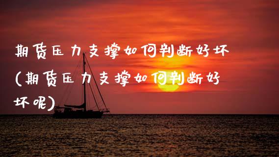 期货压力支撑如何判断好坏(期货压力支撑如何判断好坏呢)_https://www.zghnxxa.com_黄金期货_第1张