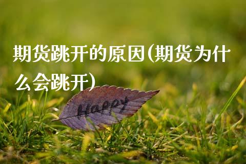 期货跳开的原因(期货为什么会跳开)_https://www.zghnxxa.com_黄金期货_第1张